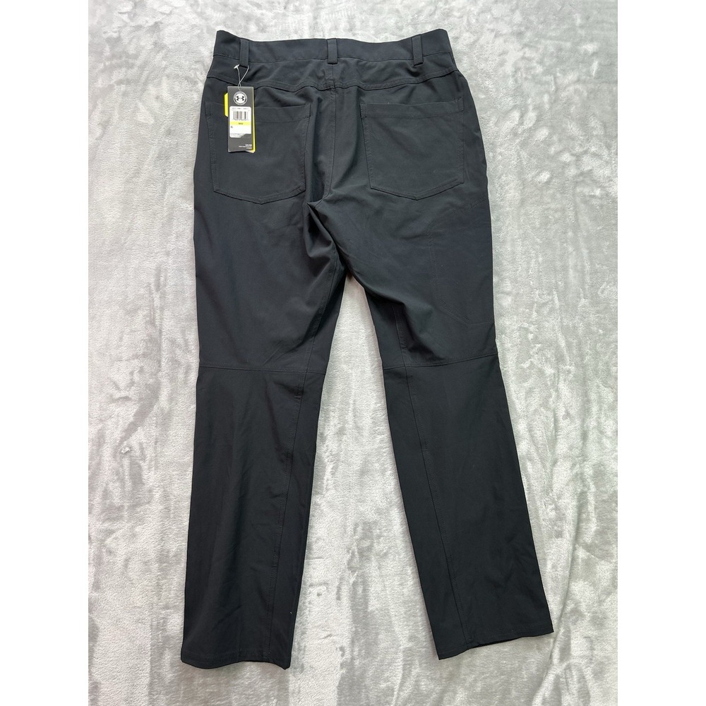 New Under Armour Tactical Hiking Pants Size 32/30 Black Storm Cargo Athleisure
